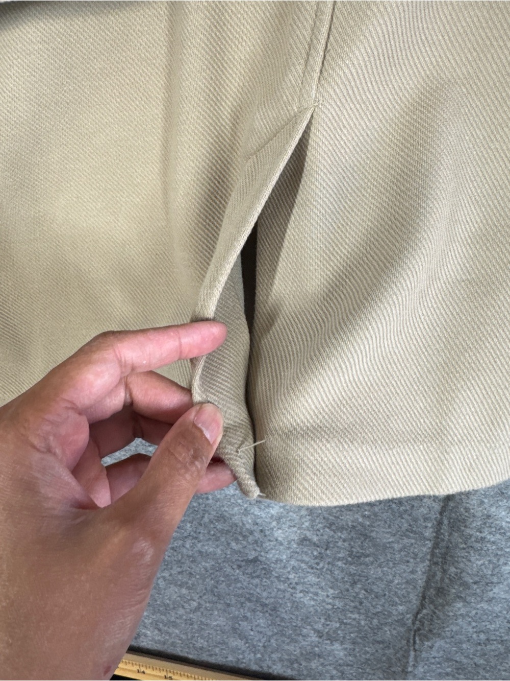 Banana Republic Belted Fall Jacket Beige Medium Minimalist Quiet Luxury Career - Picture 13 of 16